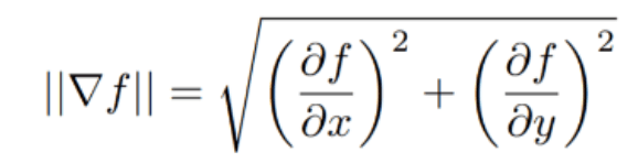 Gradient Magnitude Formula